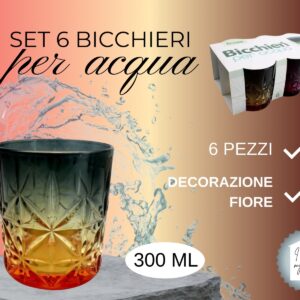 set 6 bichieri per acqua