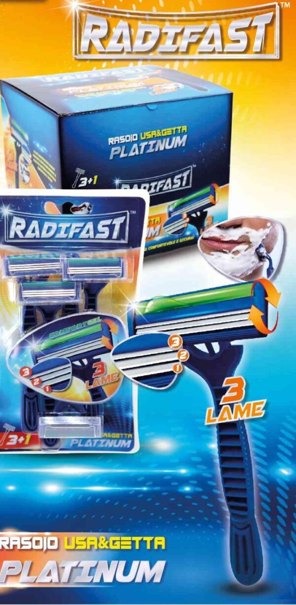 rasoio con 3 lame